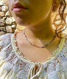 Silver Blossoms—Gemstone Treasure Necklace