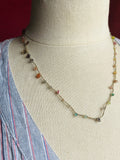 Beltane-- Gemstone Thread Necklace