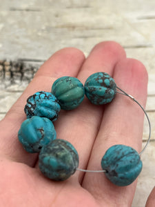 TURQUOISE Round Melon Cut Lot Section