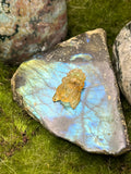 Small Amber Honey Bee Pendant