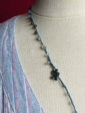 Coral Reef-- Gemstone Thread Necklace