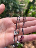 'Night Garden' Gemstone Thread Necklace--Cynthia Thornton