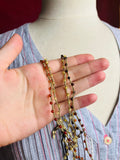 Drifting on the Baltic Sea-- Amber Thread Necklace