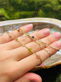 Hanging Garden-- Gemstone Thread Necklace