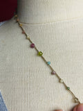 Beltane-- Gemstone Thread Necklace