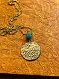 Bronze Asheville Mountains Coin Necklace