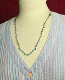 Coral Reef-- Gemstone Thread Necklace