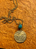 Bronze Asheville Mountains Coin Necklace