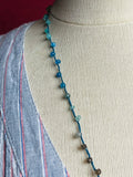Coral Reef-- Gemstone Thread Necklace