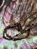 Water Lillies and Goldfish—Gemstone Treasure Necklace