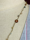Hanging Garden-- Gemstone Thread Necklace