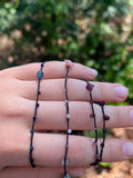 'Night Garden' Gemstone Thread Necklace--Cynthia Thornton