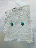 Turquoise Oval Stud Earrings
