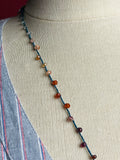 Coral Reef-- Gemstone Thread Necklace
