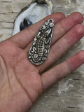 NEW Pewter 'Beware the Shallows' Gator Pendant