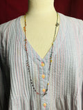 Siren's Treasure- Rainbow Gemstone Thread Necklace