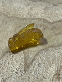 Handcarved Amber Bee Pendant