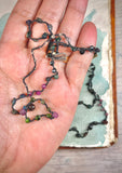 Nocturne Rainbow Treasure Thread Necklace