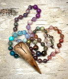 A Haunted Skull Mala Style Necklace