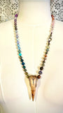A Haunted Skull Mala Style Necklace