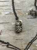 Sterling Silver Bubo Owl Necklace