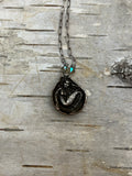 Sterling Silver Mermaid Shell Pendant Necklace