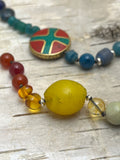 Rainbow Gemstone Necklace (B11)