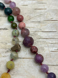 Rainbow Gemstone Necklace (B6)