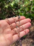 "I Still See the Stars at Dawn" Gemstone Thread Necklace-- Cynthia Thornton