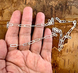 STERLING SILVER PAPERCLIP CHAIN