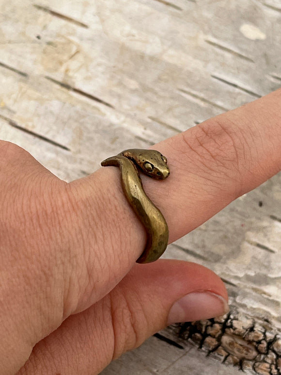 ADJUSTABLE SNAKE RING-- With variations