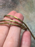 African Brass Bugle Beads