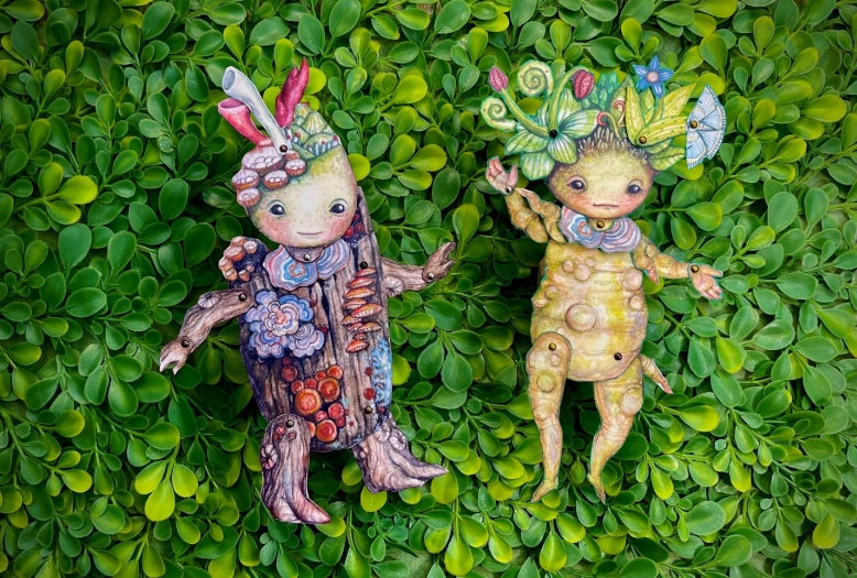 Forest Root Babies Paper Dolls PDF – GreenGirlStudios