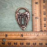 Bronze Heart Lock Pendant