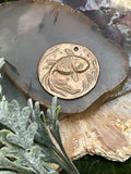 Bronze Goldfish Ranchu Coin Pendant