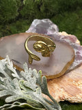 Brass Mermaid Adjustable Ring
