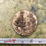 Baba Yaga House Coin Pendant