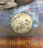 Bronze Wandering Creature Coin Pendant