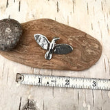 Soaring Bird Button in Pewter