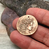 Small Bronze Fairy Queen Mab Coin