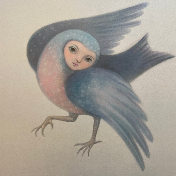 Baby Bird Girl Print