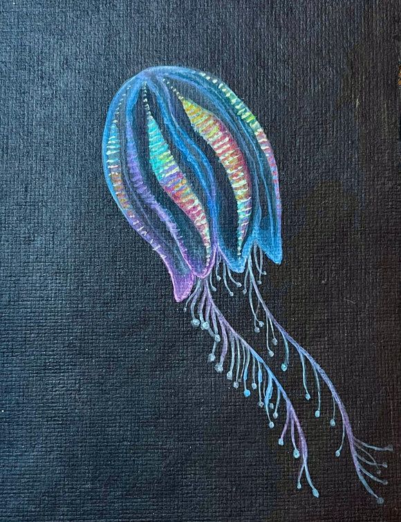 Rainbow Jellyfish Painting