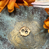 Bronze Hole Flower Button