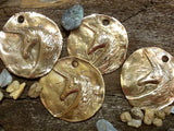 Bronze Unicorn Coin Pendant