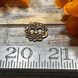 Bronze Hole Flower Button