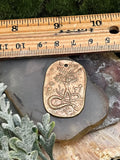 Bronze Mandrake Lady Coin Pendant