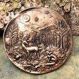 Woodland Creatures Coin Pendant