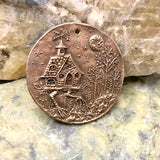 Baba Yaga House Coin Pendant